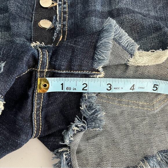 Current/Elliott Ultra High Waist Button Fly Belloc Jean Shorts 27 EUC - Picture 11 of 11